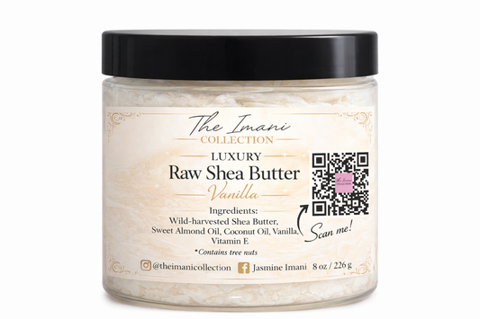 Luxury Whipped Raw Shea Butter-Vanilla |The Imani Collection