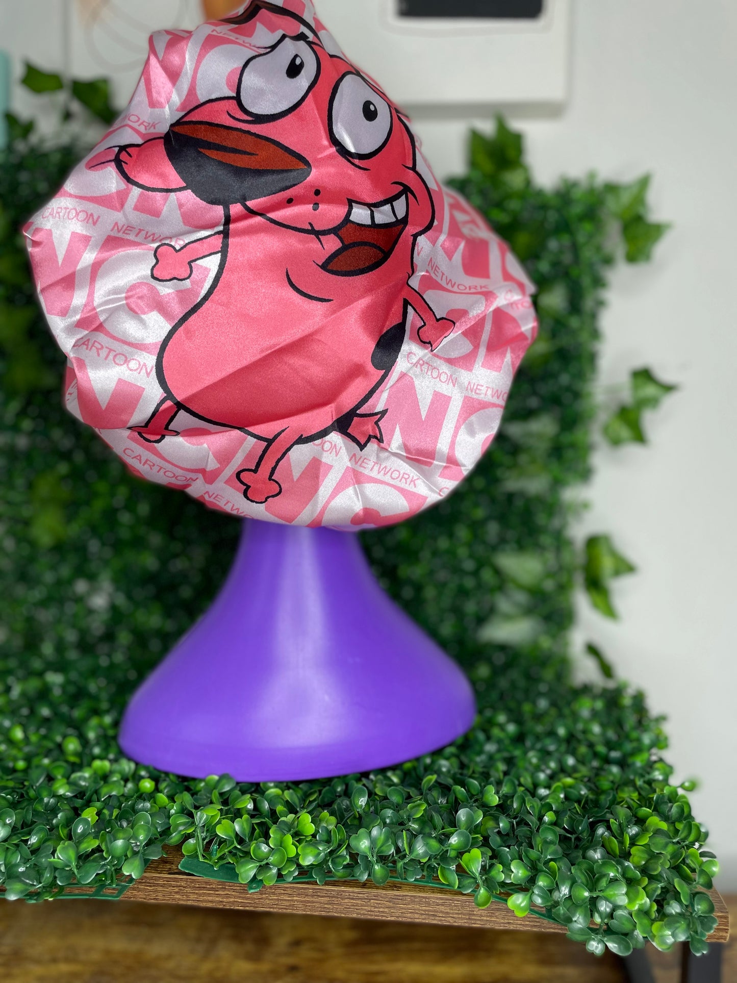 pink cartoon network courage the cowardly dog luxury  bonnet